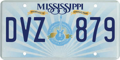 MS license plate DVZ879