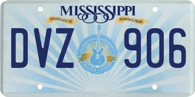 MS license plate DVZ906