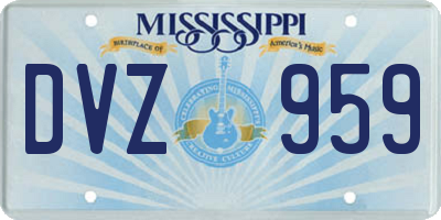 MS license plate DVZ959