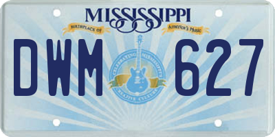 MS license plate DWM627