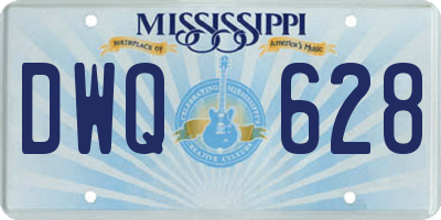 MS license plate DWQ628