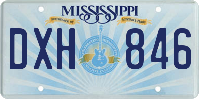 MS license plate DXH846