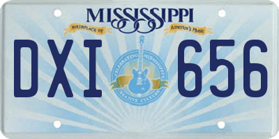 MS license plate DXI656