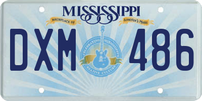 MS license plate DXM486
