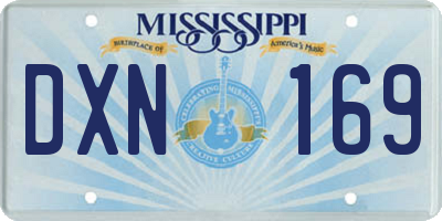 MS license plate DXN169