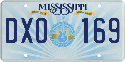 MS license plate DXO169