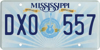 MS license plate DXO557