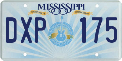 MS license plate DXP175