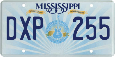 MS license plate DXP255