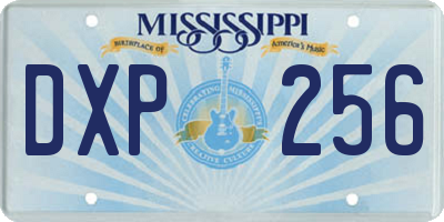MS license plate DXP256