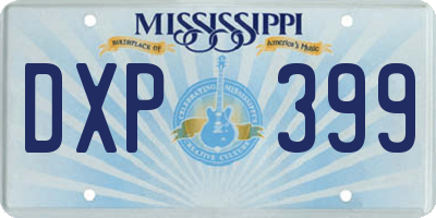 MS license plate DXP399