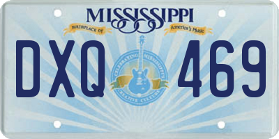MS license plate DXQ469