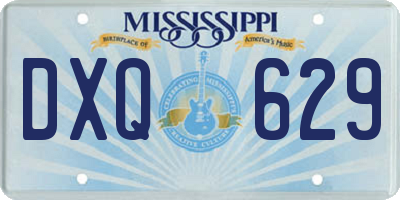 MS license plate DXQ629