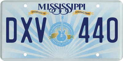 MS license plate DXV440