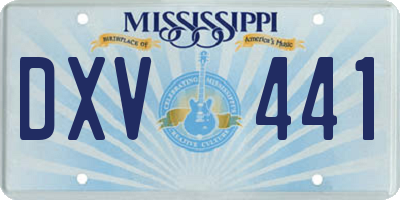 MS license plate DXV441