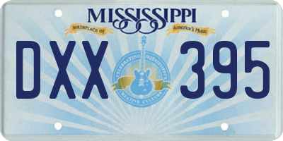 MS license plate DXX395