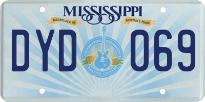 MS license plate DYD069