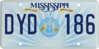 MS license plate DYD186
