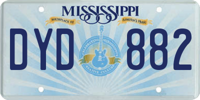 MS license plate DYD882