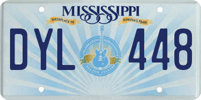 MS license plate DYL448