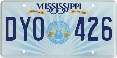 MS license plate DYO426