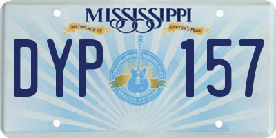 MS license plate DYP157