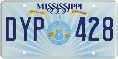 MS license plate DYP428
