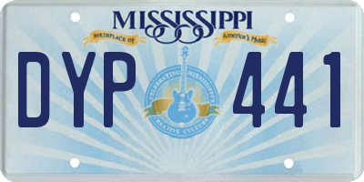 MS license plate DYP441