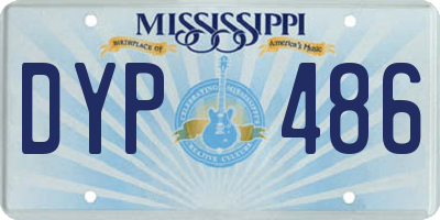 MS license plate DYP486