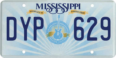 MS license plate DYP629