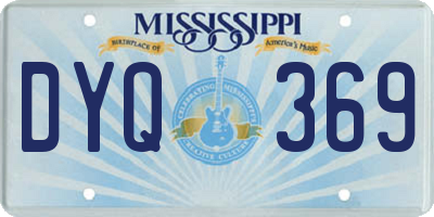 MS license plate DYQ369