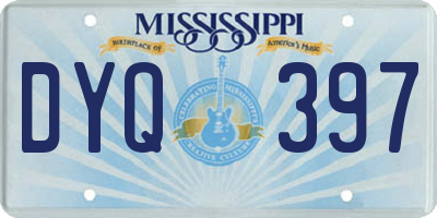 MS license plate DYQ397