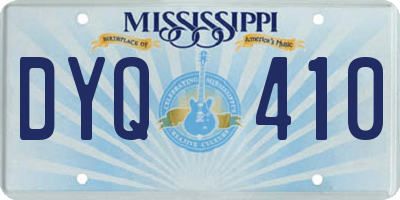 MS license plate DYQ410