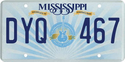 MS license plate DYQ467