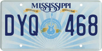 MS license plate DYQ468
