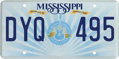 MS license plate DYQ495