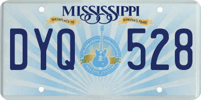 MS license plate DYQ528