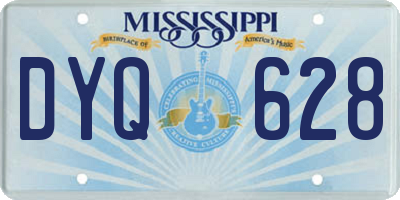 MS license plate DYQ628