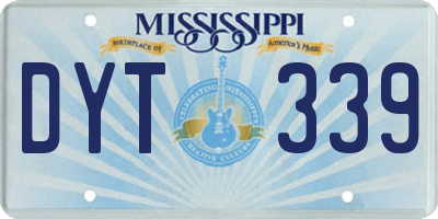MS license plate DYT339