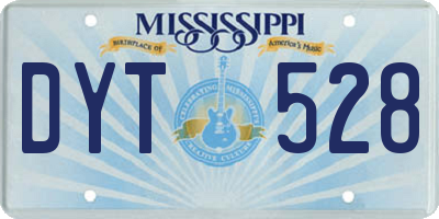 MS license plate DYT528