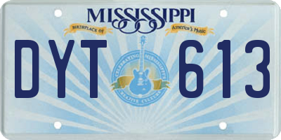 MS license plate DYT613