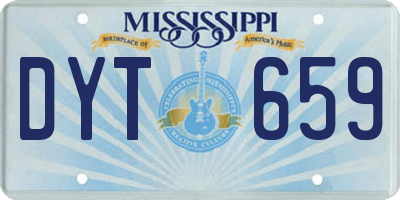 MS license plate DYT659