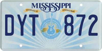 MS license plate DYT872