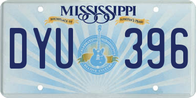 MS license plate DYU396