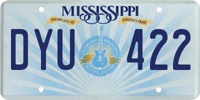 MS license plate DYU422