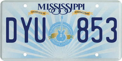 MS license plate DYU853