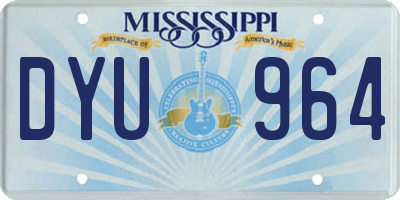 MS license plate DYU964