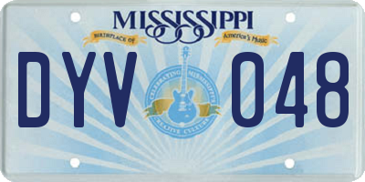 MS license plate DYV048