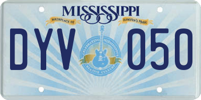MS license plate DYV050