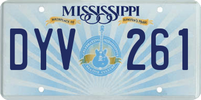 MS license plate DYV261